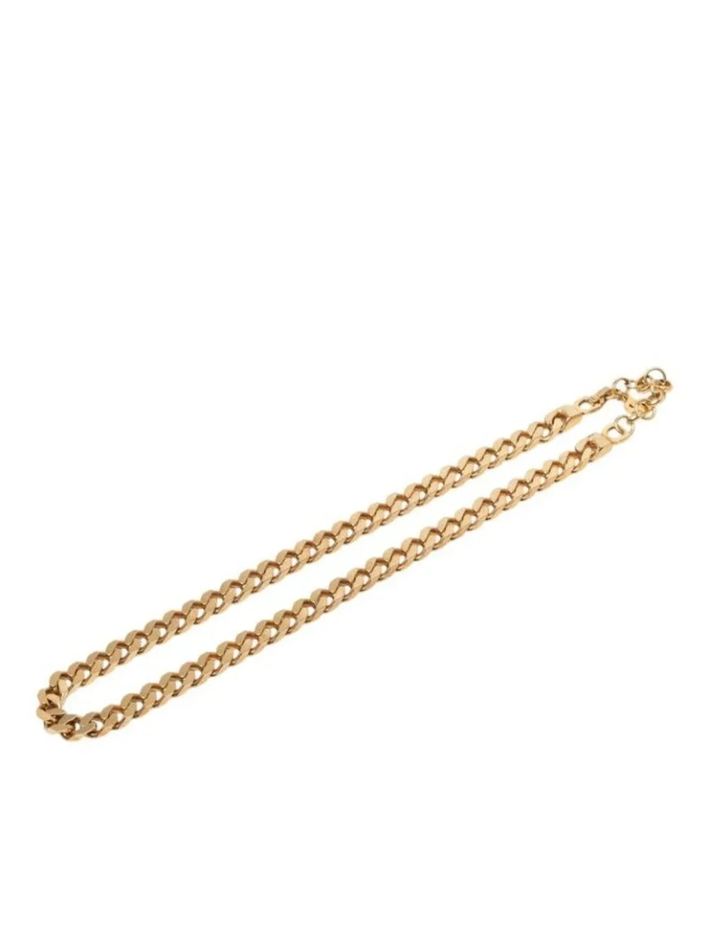 Dior CD Logo Chain Necklace Gold Plated